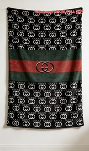 Gucci GG Monogram & Web Stripe Throw blankets IMG_2681